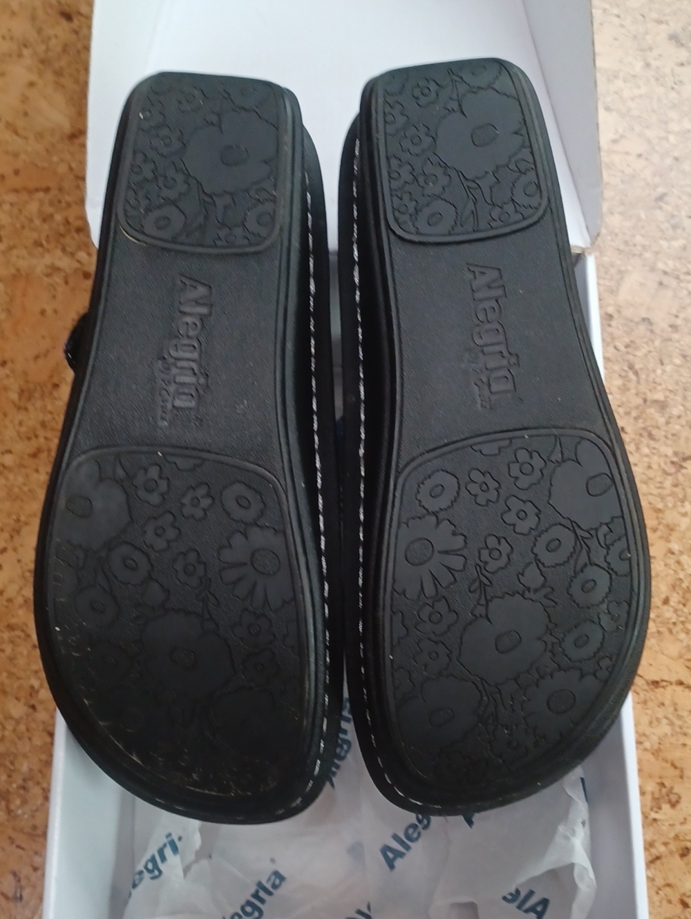 Alegria Women's Blue Bubbles Leather Paloma Mary Jane Clogs Size 8.5 NIB - Picture 8 of 8